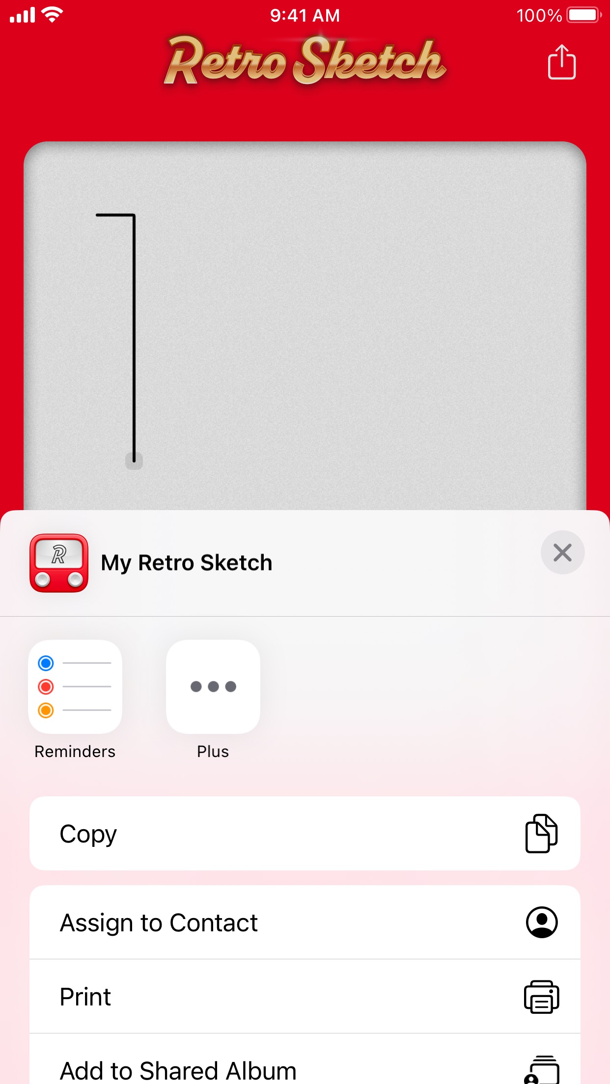 Screenshot do app Retro Sketch | Magic Screen