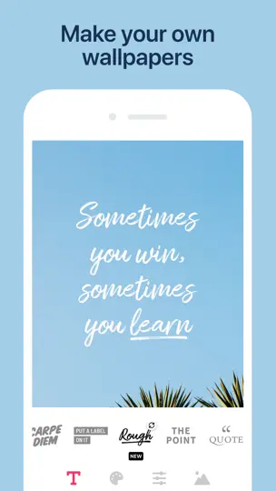Screenshot von Text Art: Fotos Beschriften auf dem iPhone 8