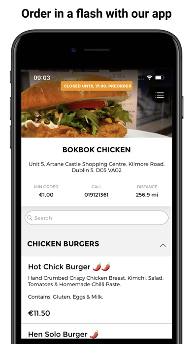 Bok Bok Chicken App Screenshot