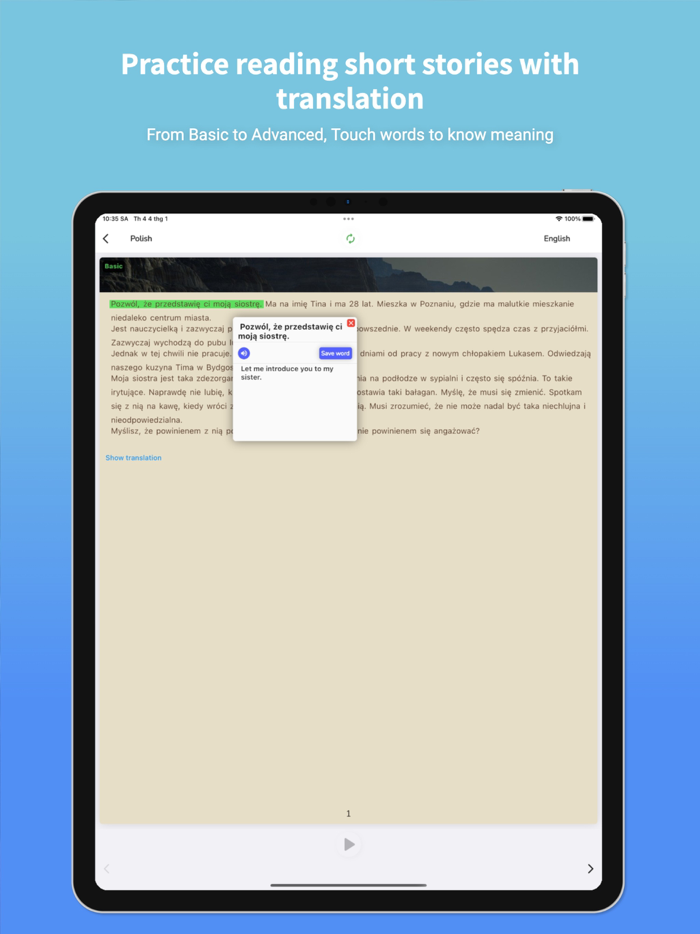 Polish Translator and Learn 