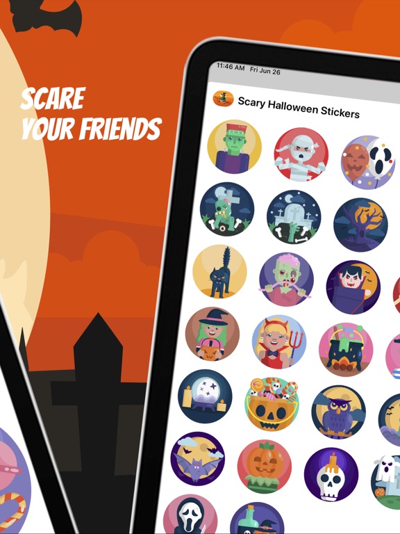 Screenshot #5 pour Scary Halloween Stickers App