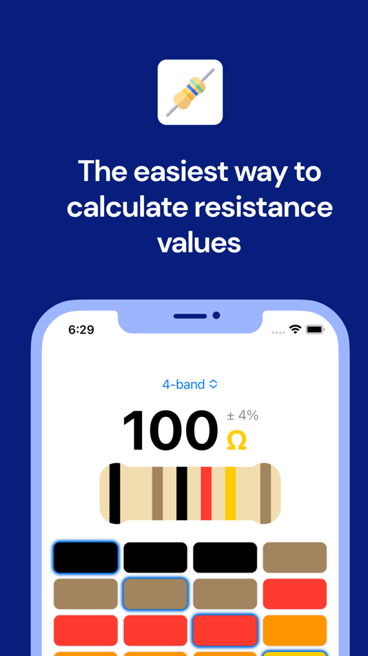 #5. Resistor Color Band Calculator (iOS) 由: Aryaman Sharda