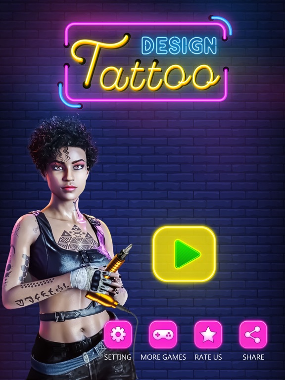 Tattoo Games: Art design Gameのおすすめ画像1