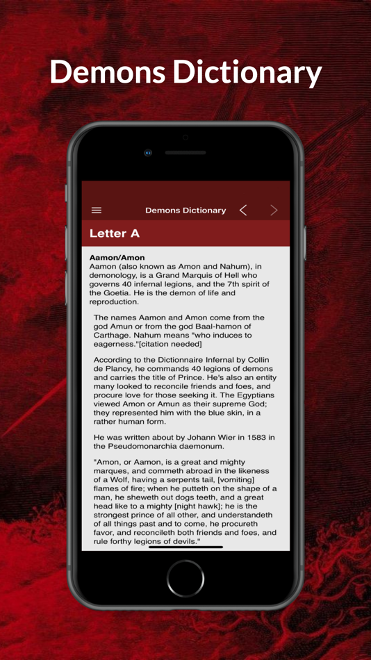 #1. Demons Dictionary - Demonology (iOS) 由: David Ortega Lopez