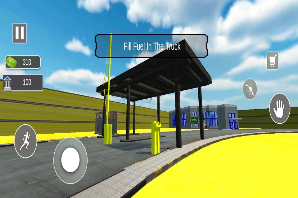 Cargo Truck Gas Station Games screenshot 3