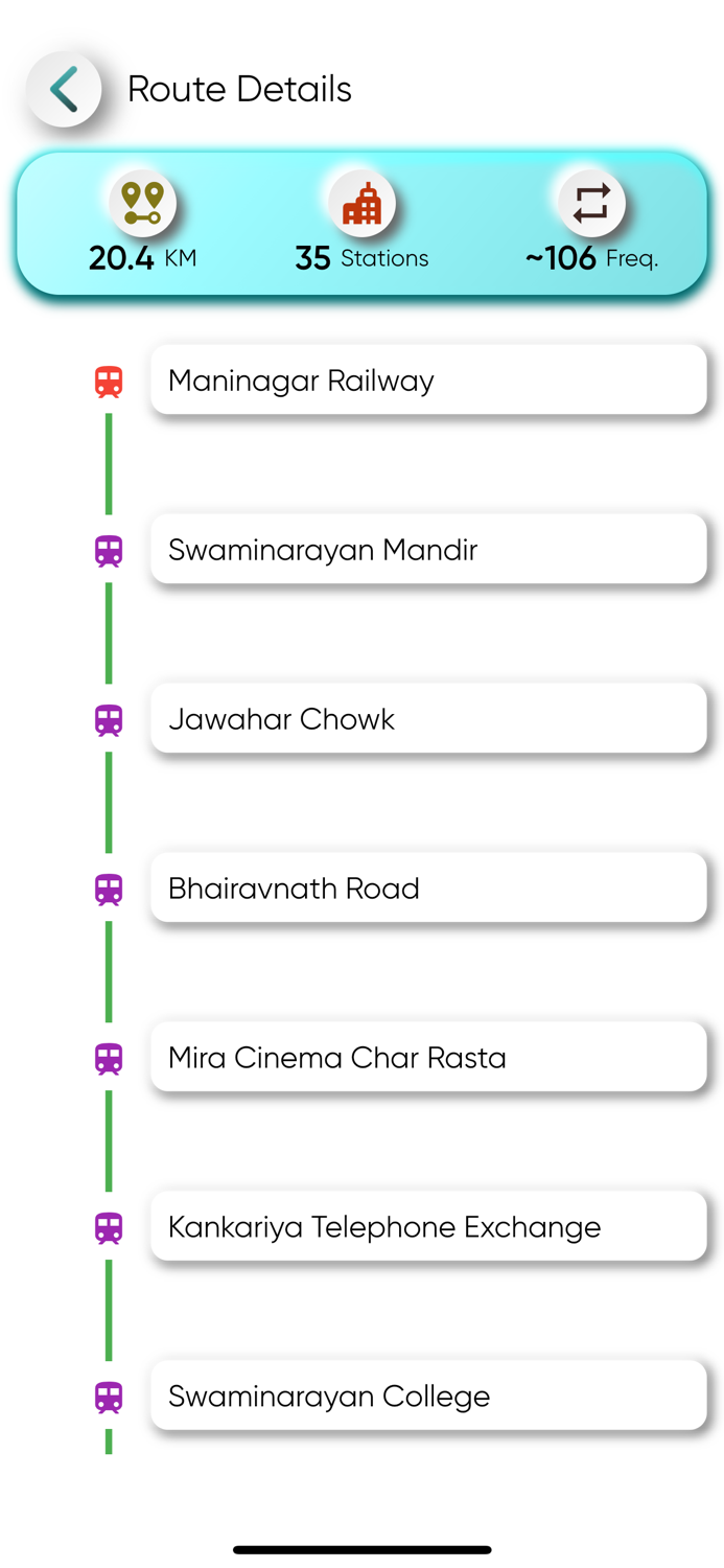 Ahmedabad Metro and BRTS Bus App