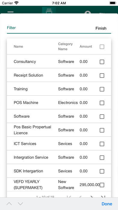 V-EFD Receipt Screenshot