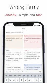 weeklynote: fast daily note iphone screenshot 2