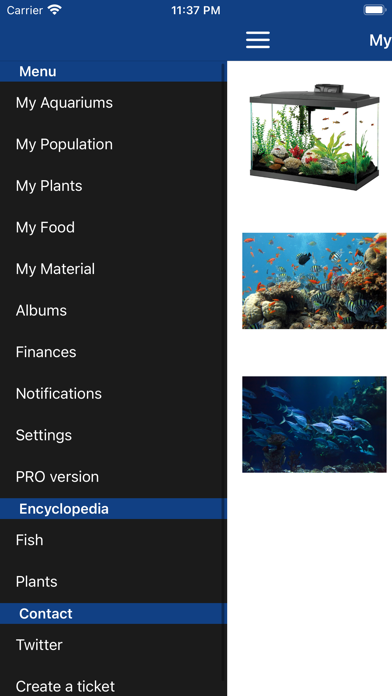 Aquarium Manager Screenshot