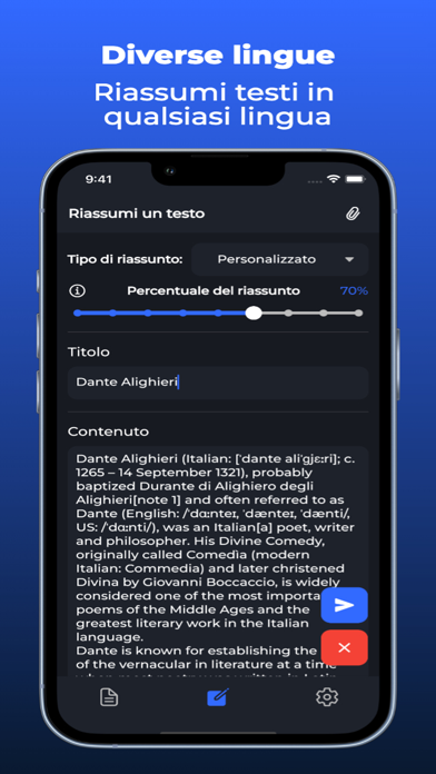 Summy - Summarize your texts! Screenshot