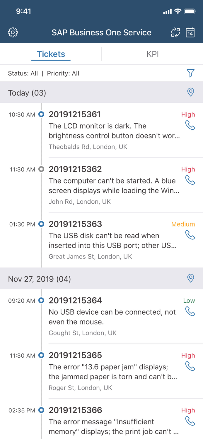 SAP Business One Service