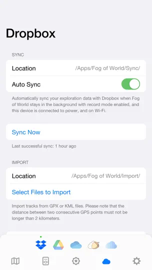 Capture d'écran de Fog Of World sur iPhone 8
