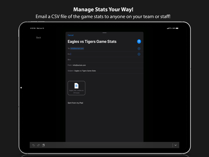 LaxTrak - Lacrosse Game Stats
