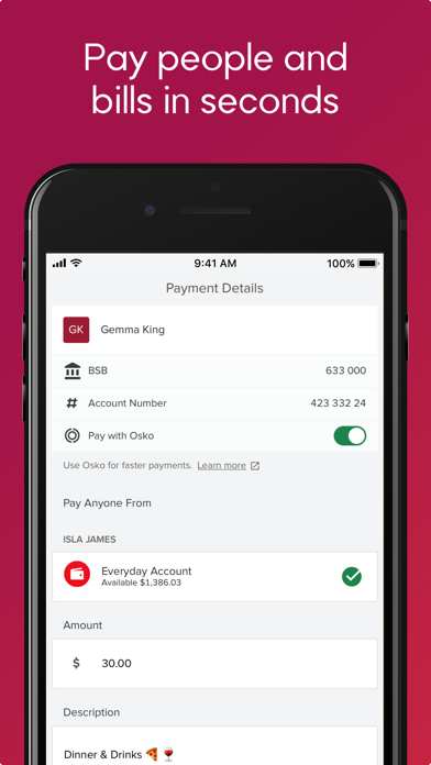 Bendigo Bank Screenshot