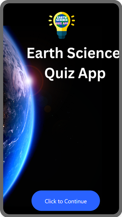 Earth Science Quiz App Screenshot