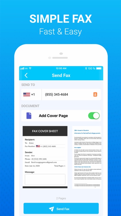 Fax - Send & Receive Fax App