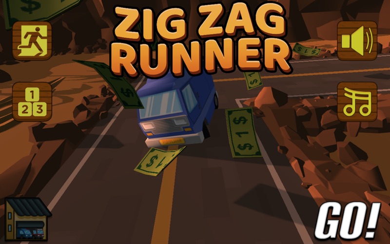 Screenshot #1 pour Zig Zag Turn Endless Runner