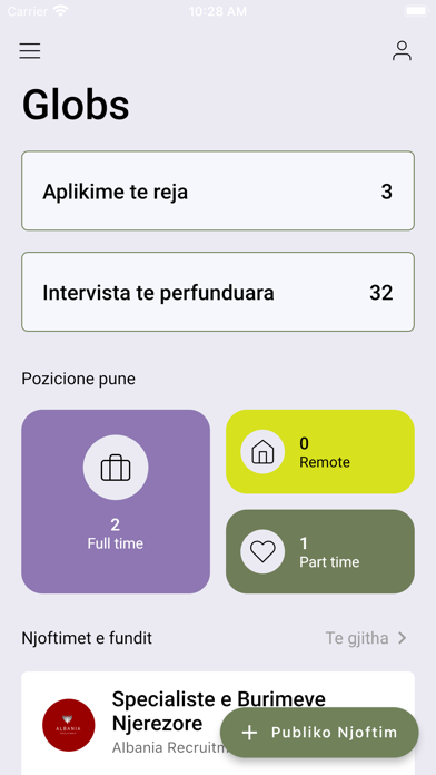 Globs App Screenshot