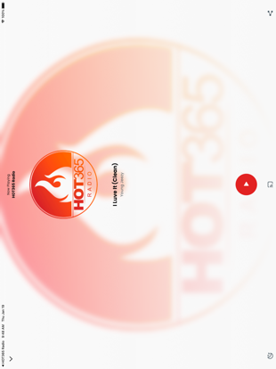 HOT365 Radio iPad screenshot 3 - Entertainment app