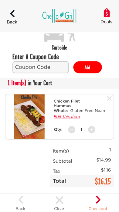 Chello Grill Screenshot