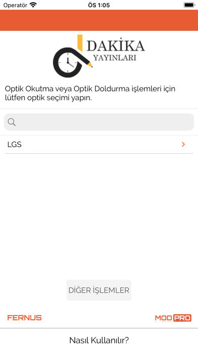 Dakika Optik Okuma Screenshot