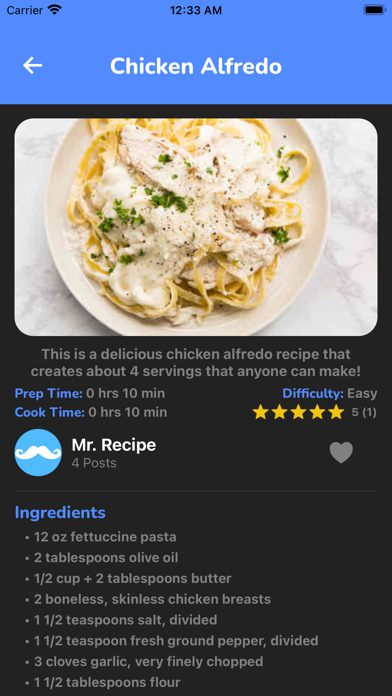Mr. Recipe Screenshot