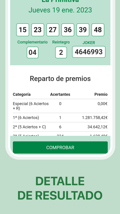 PRIMITIVA Escaner y Resultados Screenshot