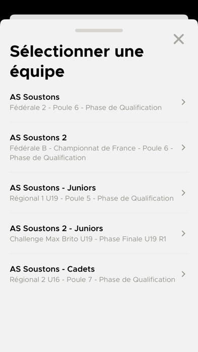 AS Soustons Rugby Screenshot