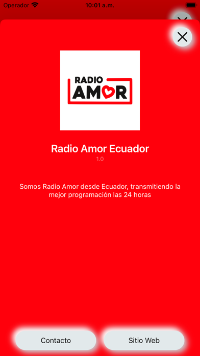 Radio Amor Ecuador Screenshot