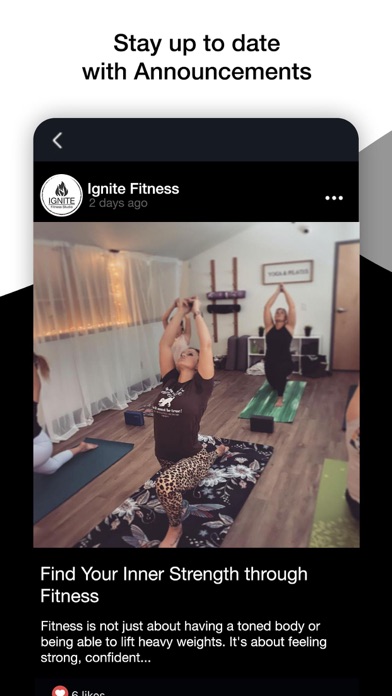 IGNITE Fitness Studio Screenshot