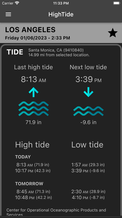 HighTide: tides & weather Screenshot