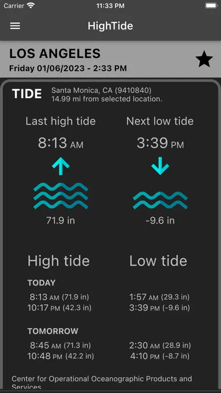 HighTide: tides & weather screenshot 4 of 8