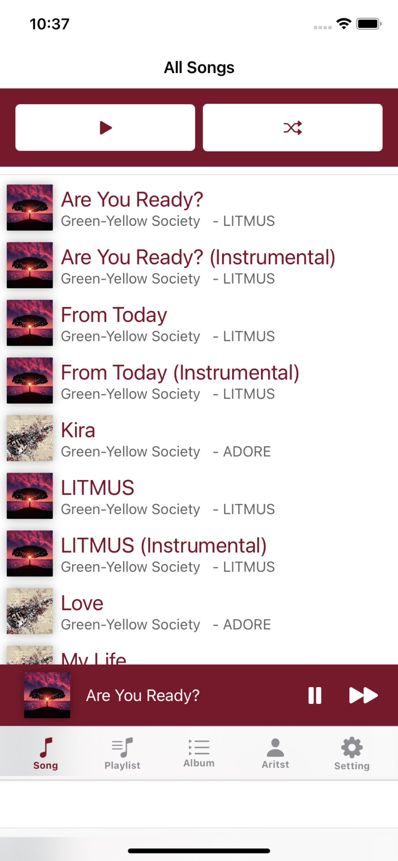 R-Live Music Player
