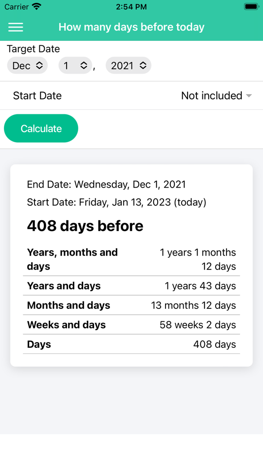 #5. Number of Days Calculator (iOS) 由: Kouji Yamauchi