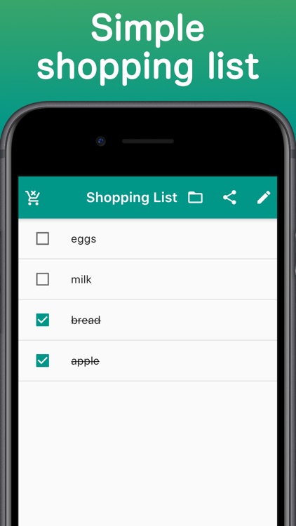Budget Type Shopping List