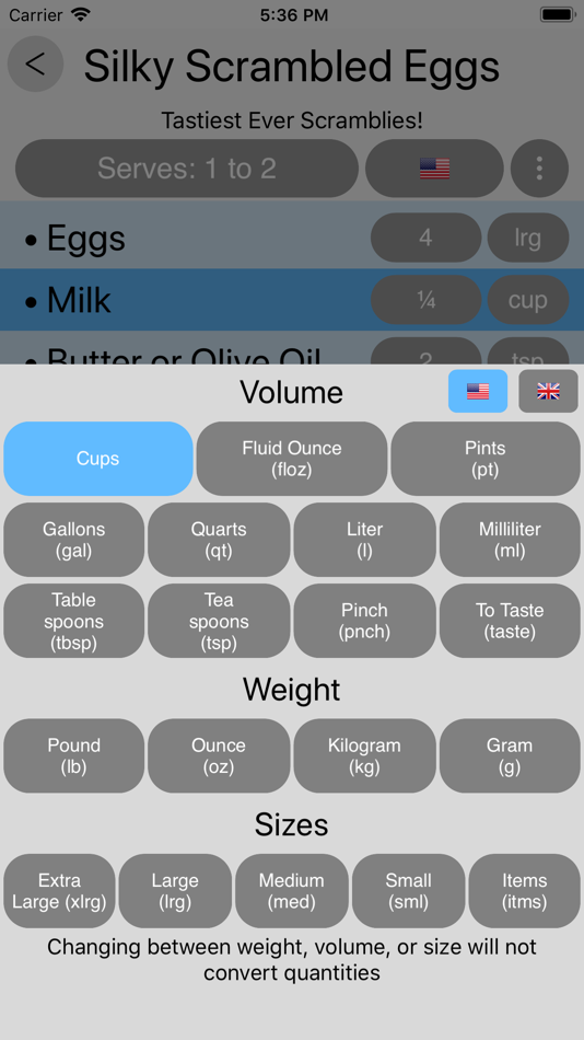 #4. Recipe Convertor (iOS) 由: Philip Symons
