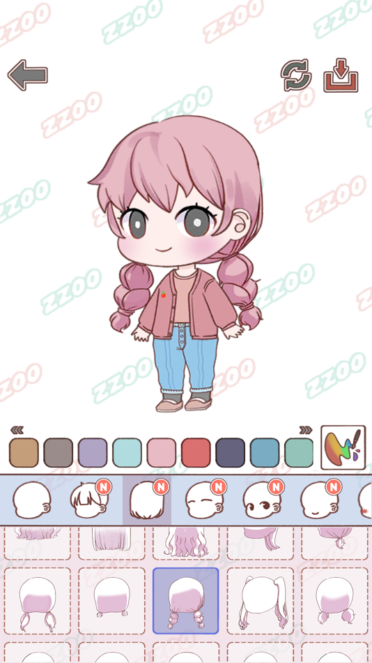 #2. Lucky Doll : My Own Characters (iOS) Podle: Zzoo