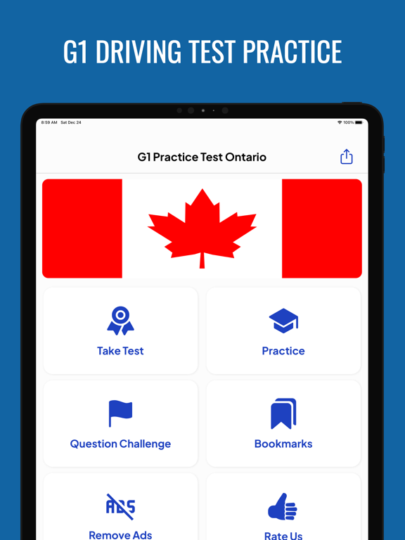 Screenshot #4 pour G1 Practice Test Ontario 2024