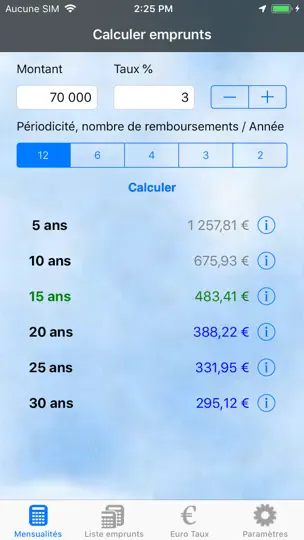 Capture d'écran de Emprunt Facile sur iPhone 1