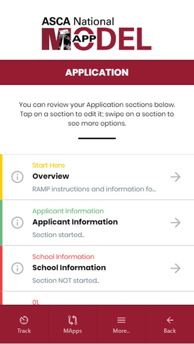 MApp - ASCA National Model App Screenshot