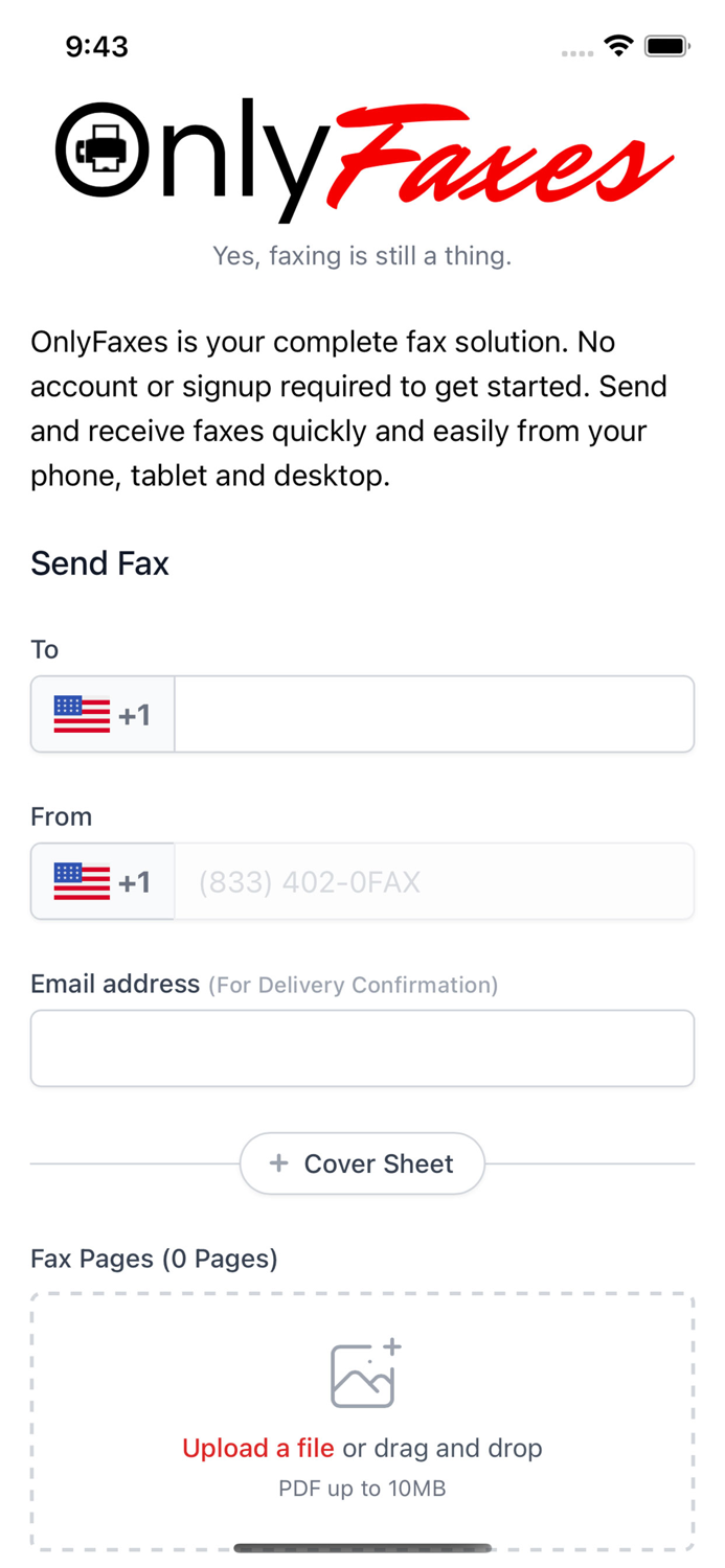 OnlyFaxes - Faxing Service