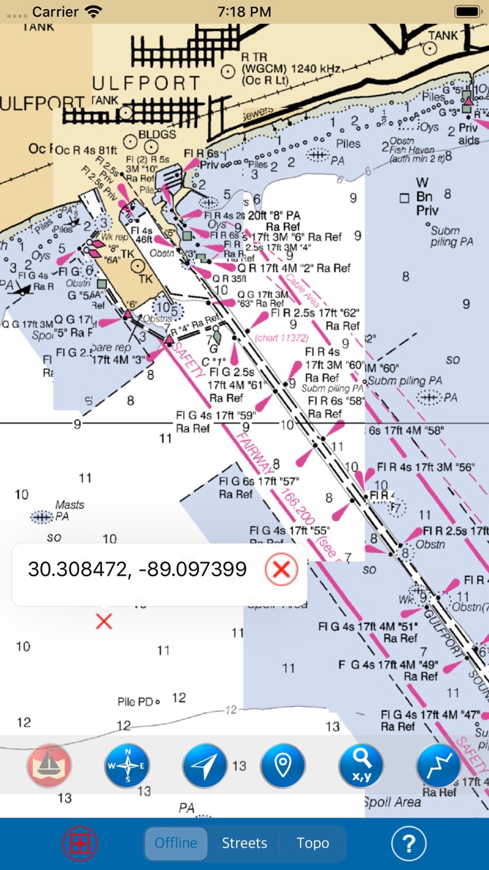 Mississippi-Alabama Marine Map