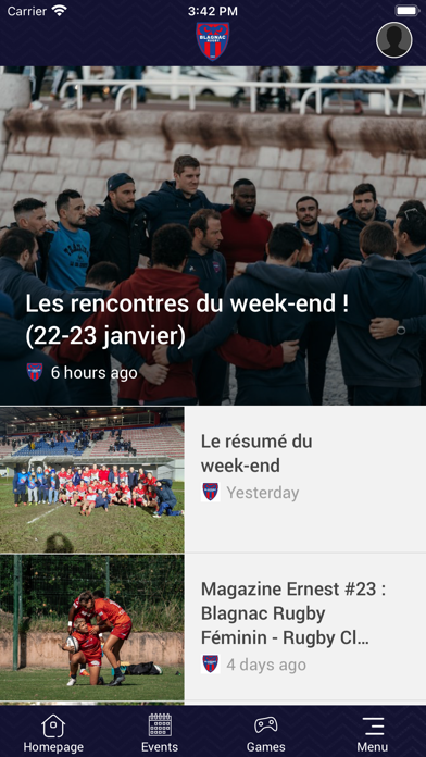 Blagnac Rugby Screenshot
