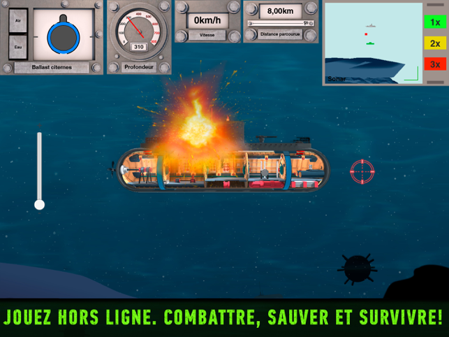 ‎Nuclear Submarine inc Arcade Capture d'écran