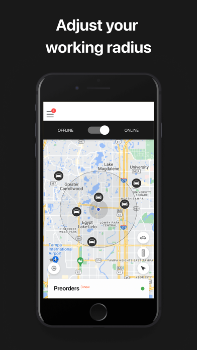 Express Ride Driver app Screenshot