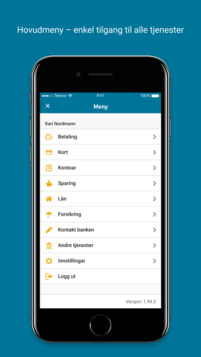 Luster Sparebank Mobilbank Screenshot