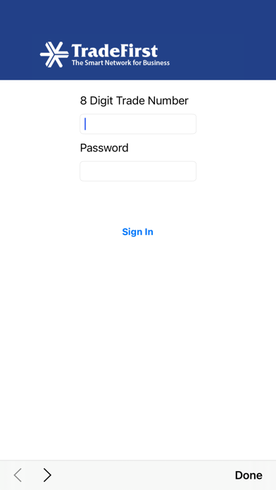 TradeFirst Mobile Swipe Screenshot