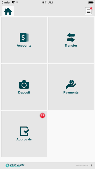 UCSB Mobile Business Banking Screenshot