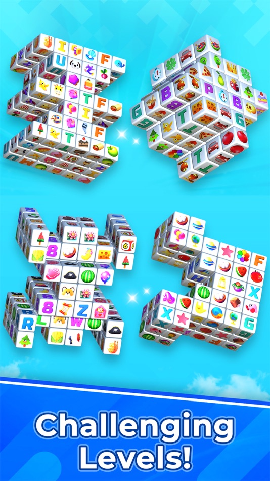 #4. Cube Tile Match 3D Master (iOS) 由: Hiren Gabani