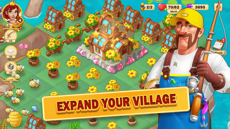 #1. Merge Village (iOS) Bởi: Shooting Puzzle Game Limited